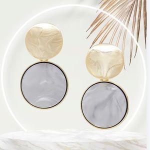 Double Round Dainty Earrings